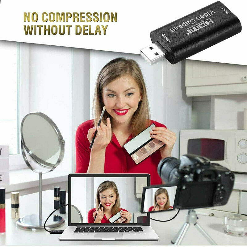 2x 1080P HDMI to USB 2.0 Video Capture Card Recorder Game Video Live Streaming