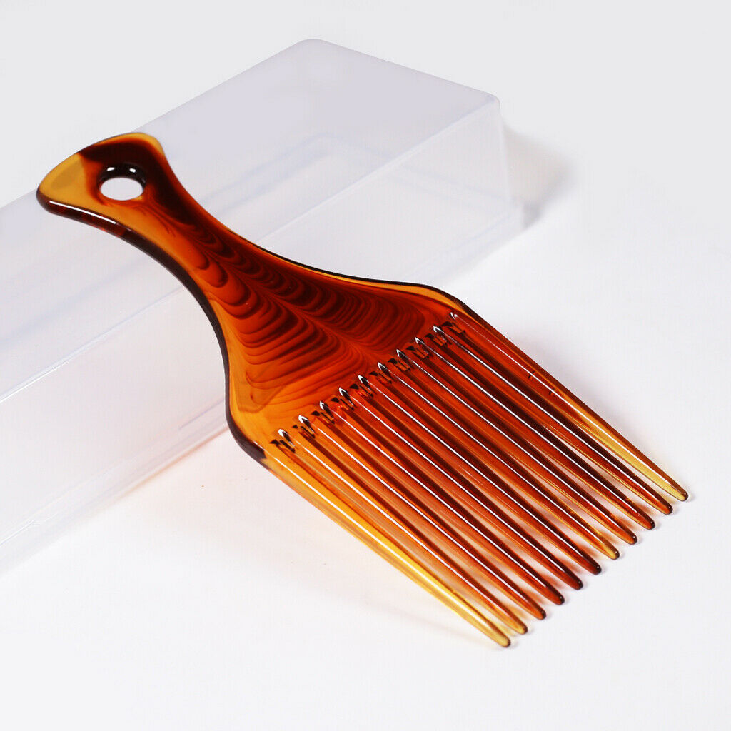 2x Long Handle Afro Pi Comb Hairdressing Sli Ba Hair Style Brush Tool