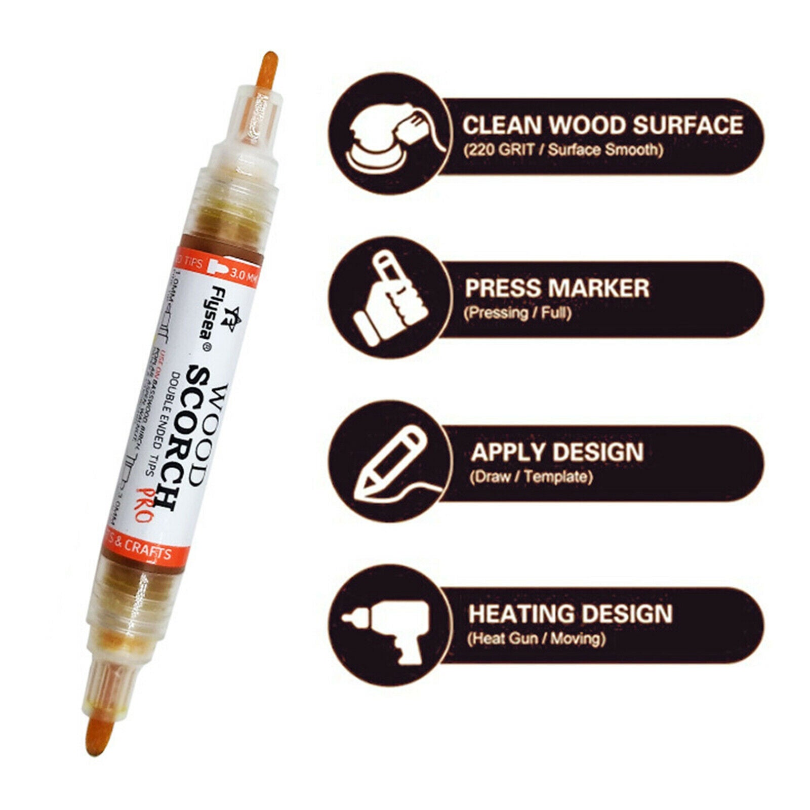 Upgrade Wood Burning Pen DIY Projects Crafts Woodworking Supplies for Adults
