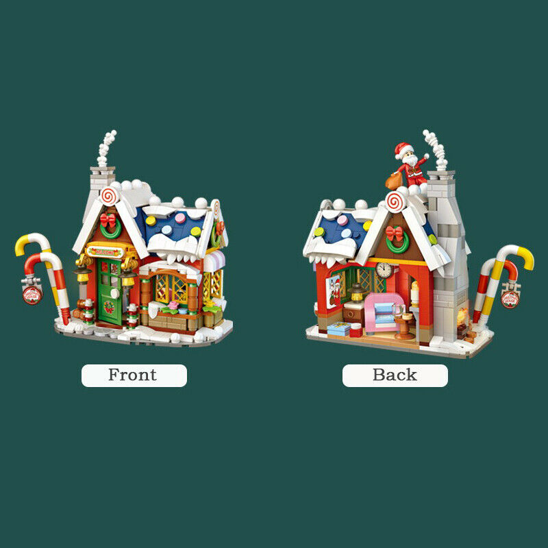 DIY Building Bricks Cute Christmas Set Toys Santa Claus Kids GiftsBDAU