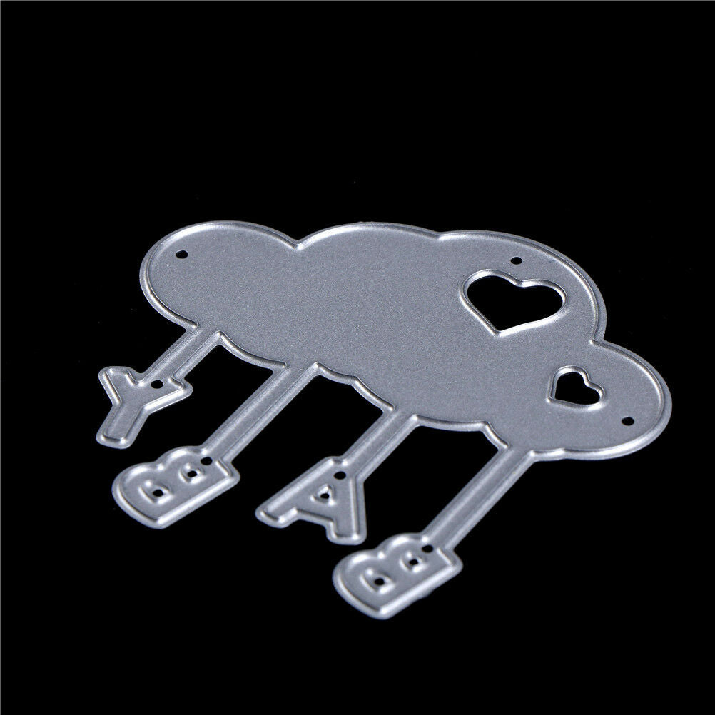 Baby Balloon Design Metal Cutting Dies For DIY Scrapbooking Album Cards D.l8