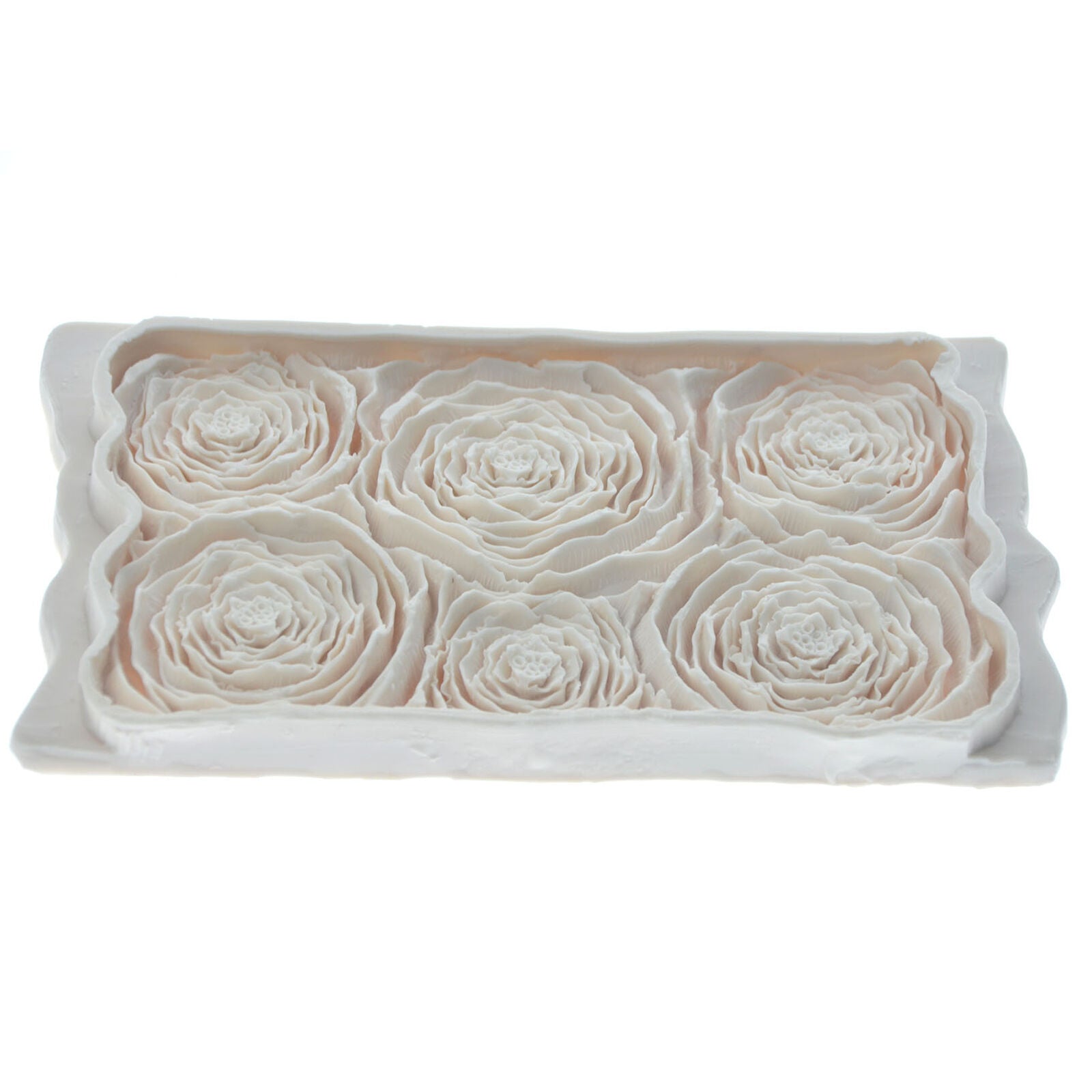 Rosette Ruffle Simpress Silicone Mold Leaf Flower Rose Fondant Sugarcraft Mould