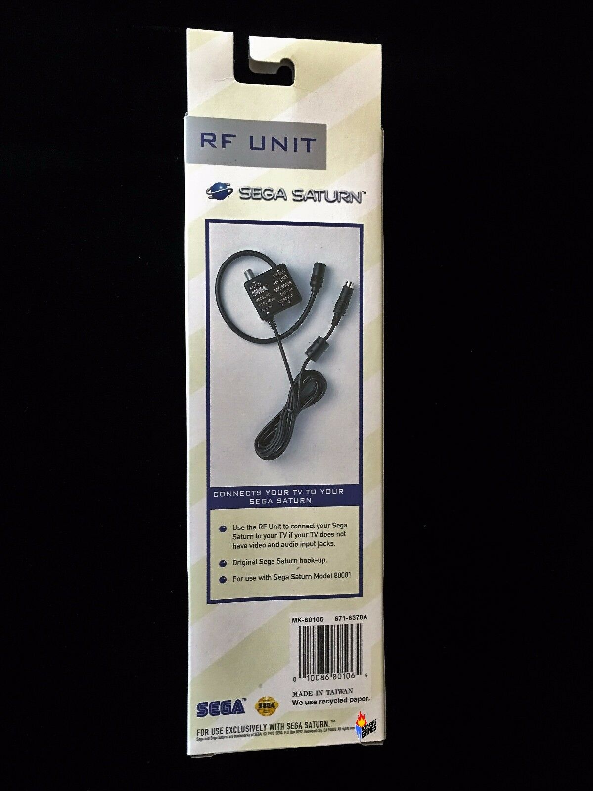 New OEM RF Unit AV Cable for Sega Saturn