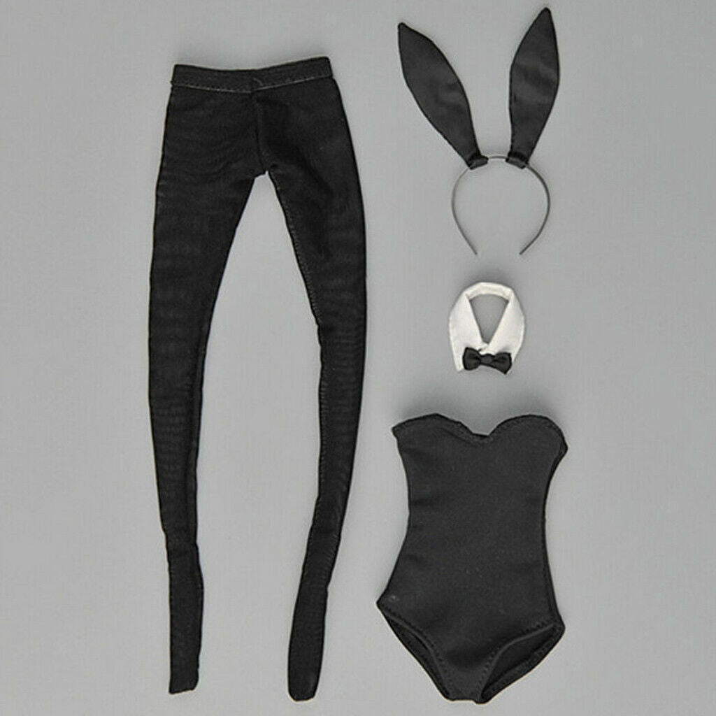 1/6 Scale Bunny Girl Costume Outfits for 12''  Action Figures Girl Body