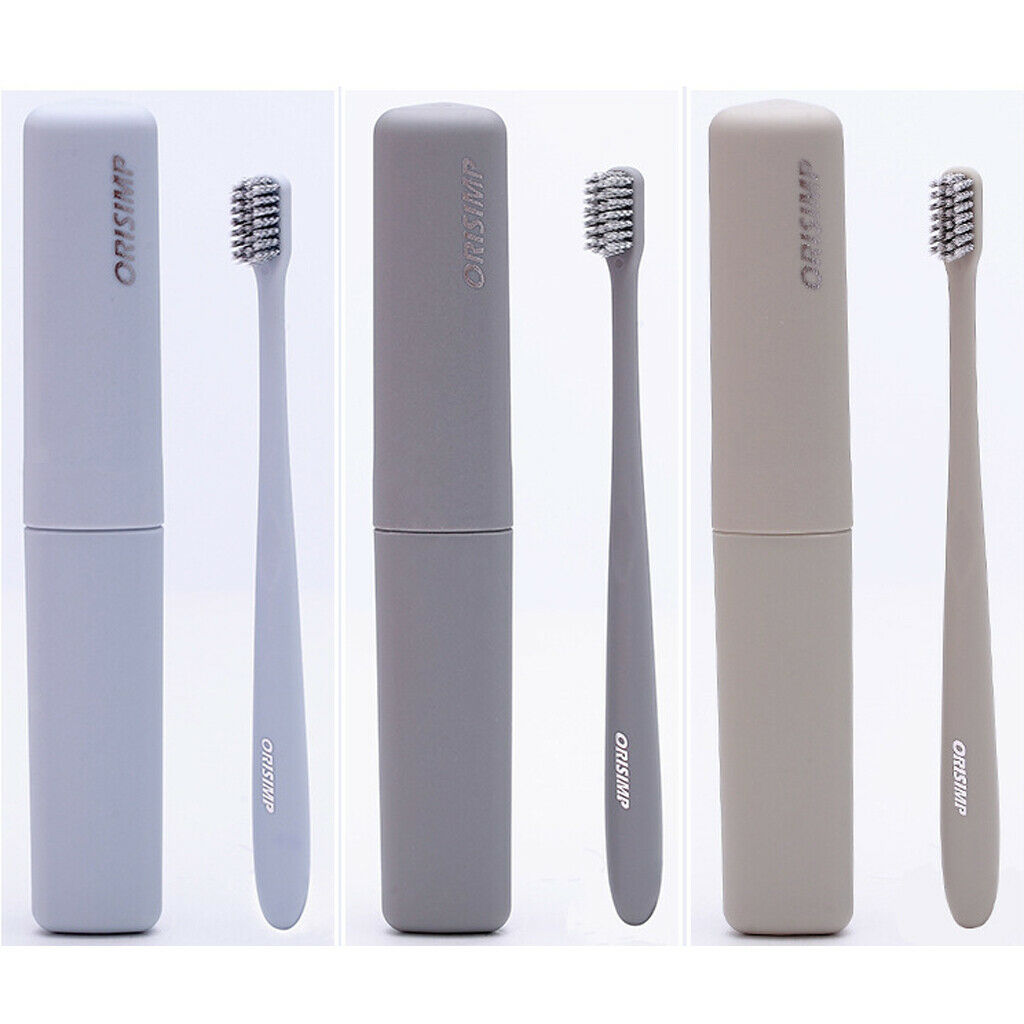 Adults Bamboo Charcoal Fiber Toothbrush Soft Bristle Tooth Brush Pink