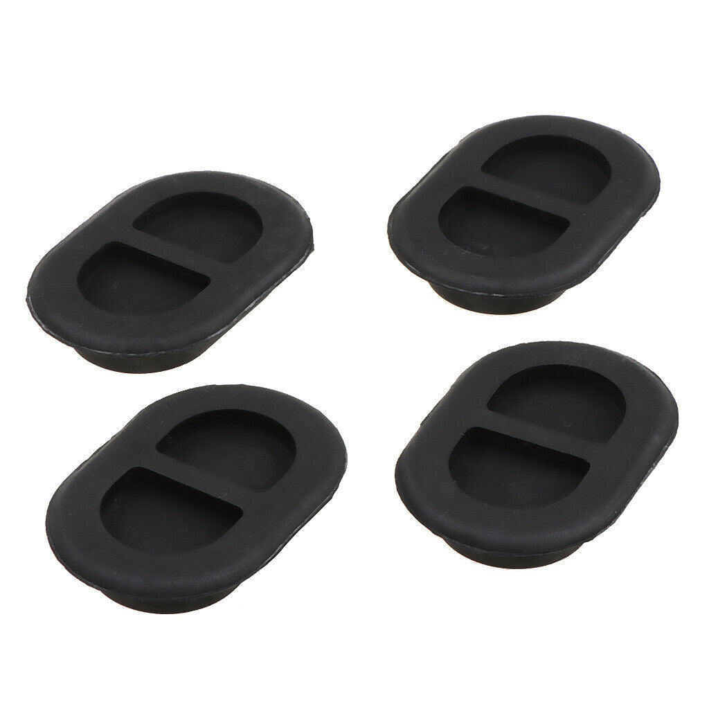 4 Pieces Base Plate Stopper Modified Parts Rubber Floor Drain Plugs Set