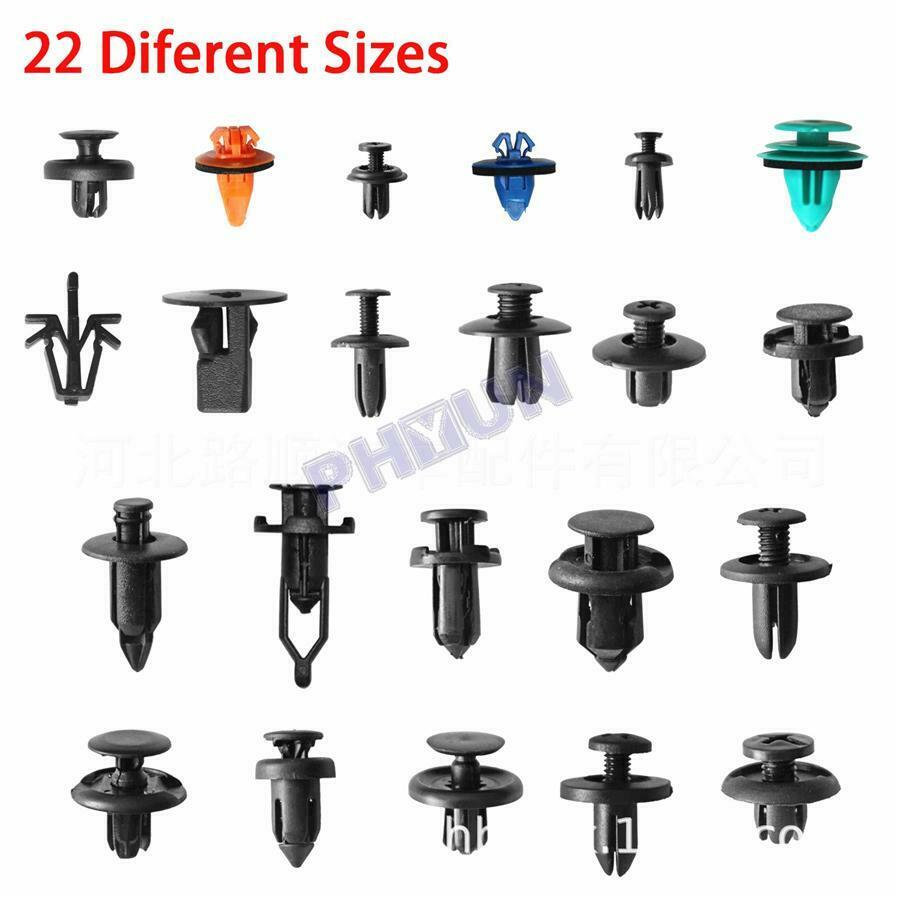 635 Pcs 22 Sizes Car Fasteners Automotive Fender Door Repair Rivets Universal