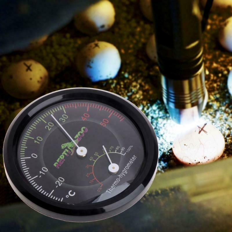 Reptile Tortoise Vivarium Terrarium Thermometer Thermo-hygrometer Humidity Gauge