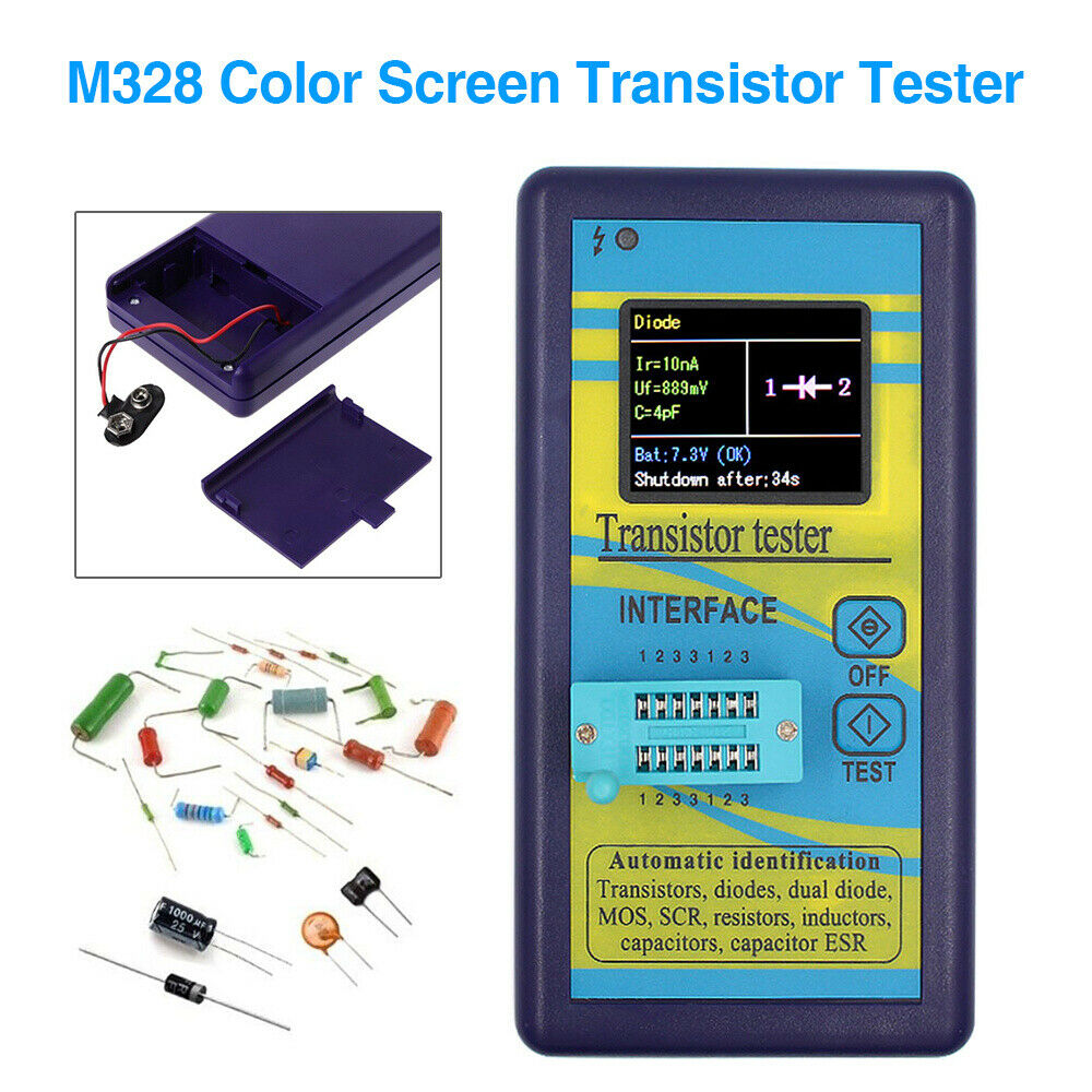 Lcr Meter Transistor Tester Esr Instrument Diode Resistance Capacitance Meter