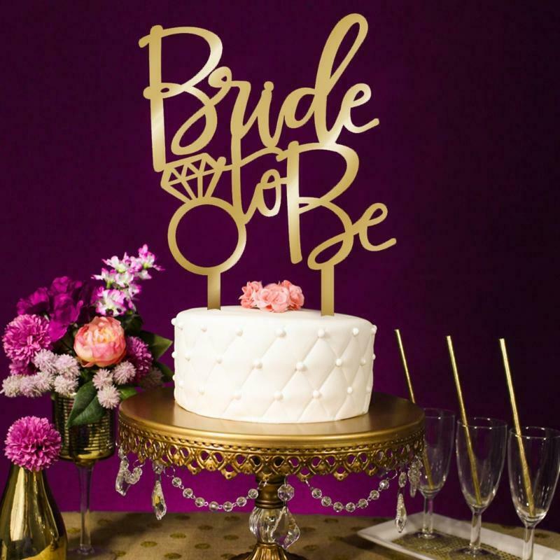 Sweet Bride To be Cake Topper Cupcake Wedding Engagement Bridal Party Decoration