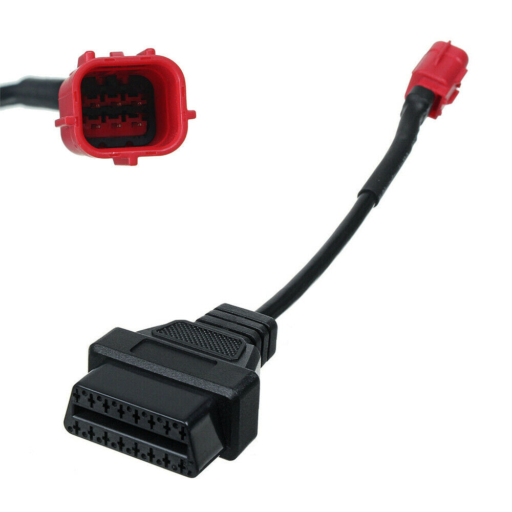 For Suzuki GSX-R GSX-S DL SV 650 OBDII 6 Pin To OBD2 Diagnostic Adapter Harness