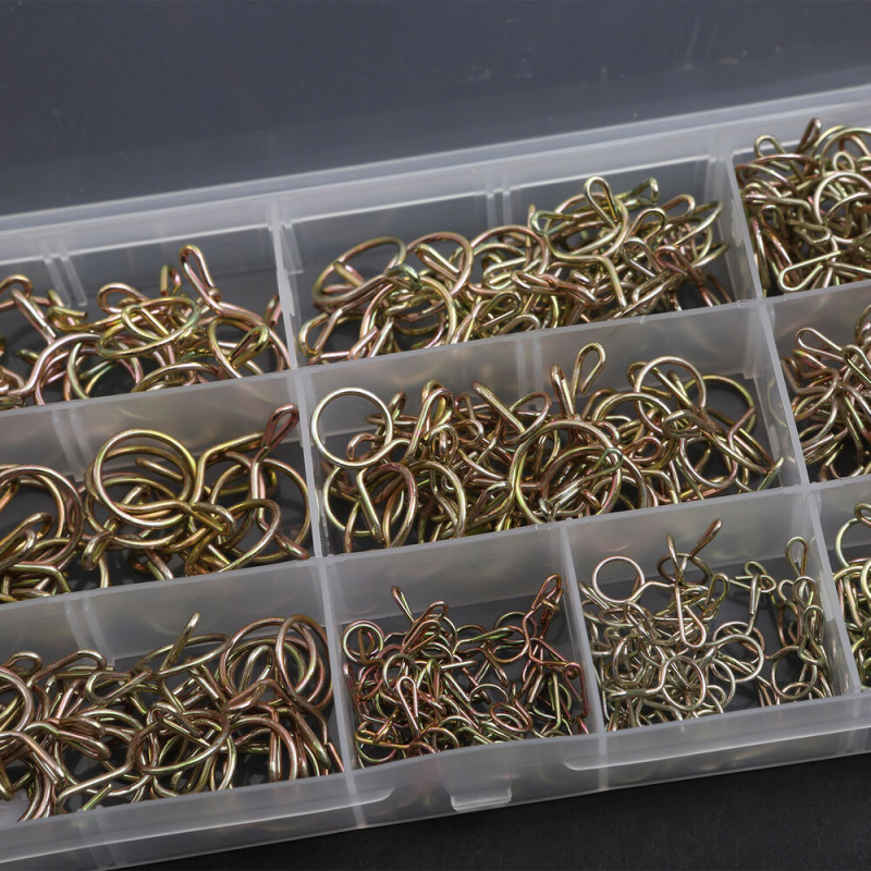 250Pcs M5 Mm-14 Mm Air Pipe Clamp Sorting Kit Spring Clamp Fuel Hose