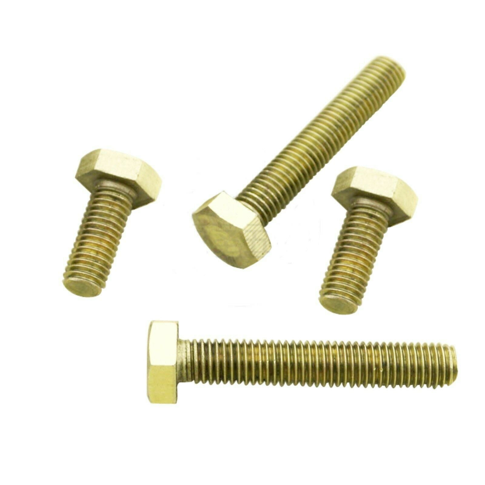 Lot10 Metric Thread M8*30mm Brass Outside Hex Screw Bolts