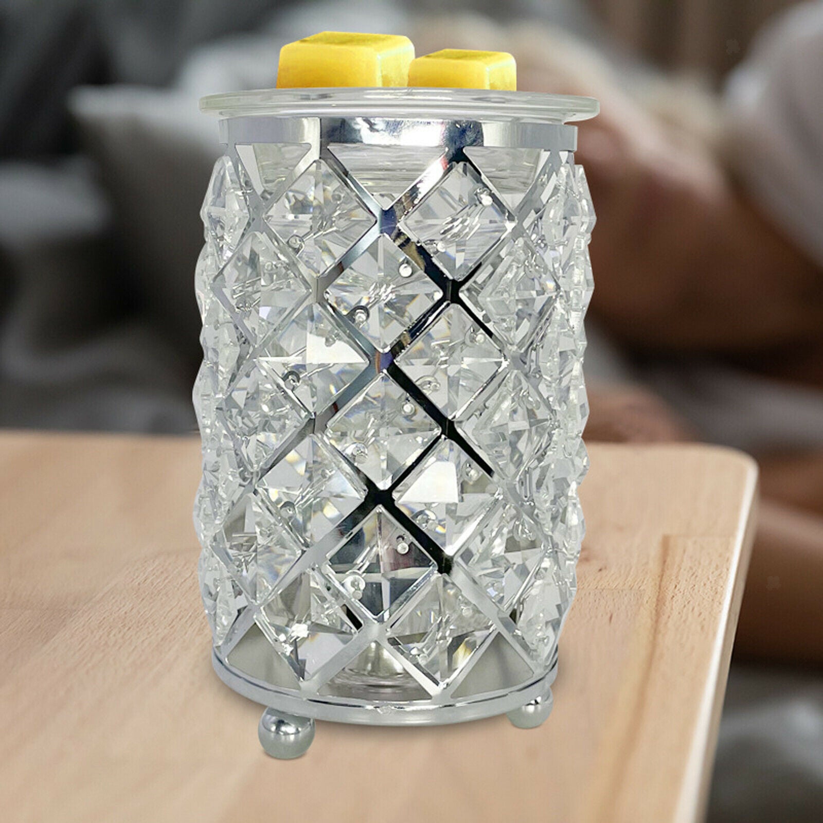Crystal Scented Thermal Candle Warmer Wax Melter Lamp Home Tabletop Lights
