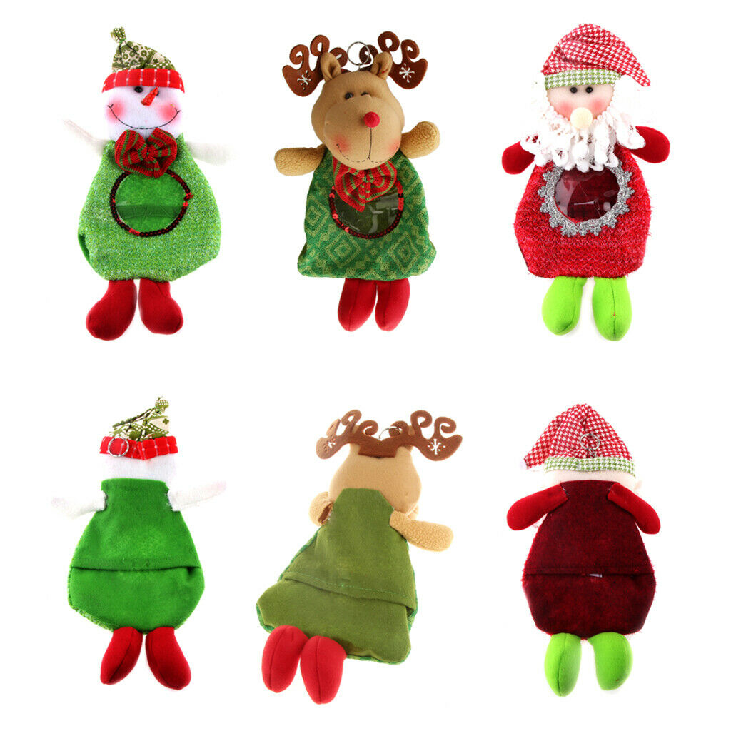 Christmas Sweet Candy Treat Bag  Gift Present Bag Xmas Decor Reindeer Style