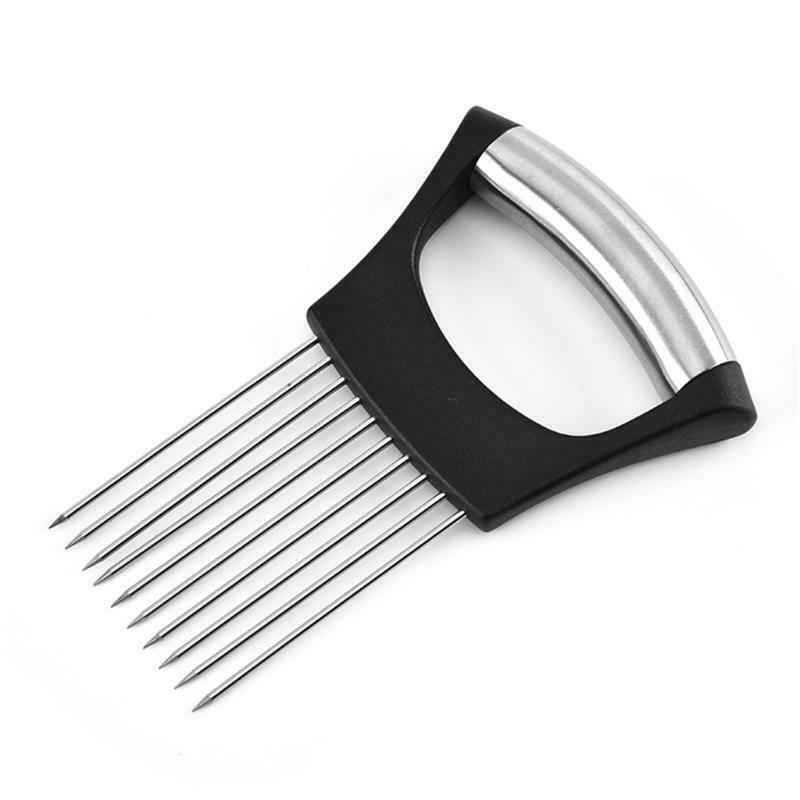 Multipurpose Food Slicer Assistant Cutting Onion Insert Device Manual Vegetable