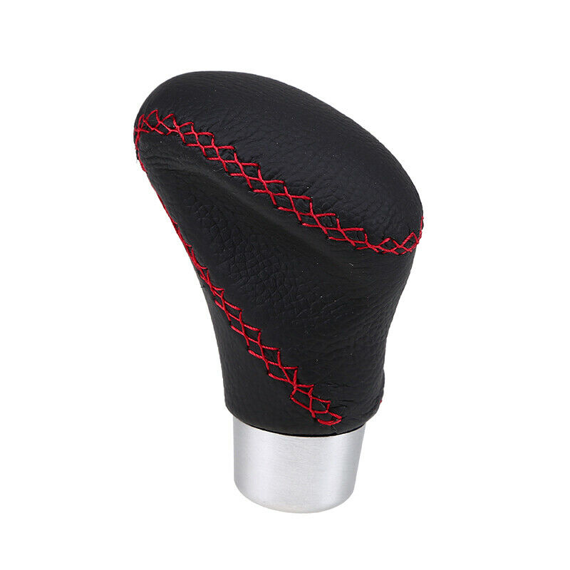 Car Gear Knob Shifter Black Leather Manual Shifter Handle Universal Fit most Car