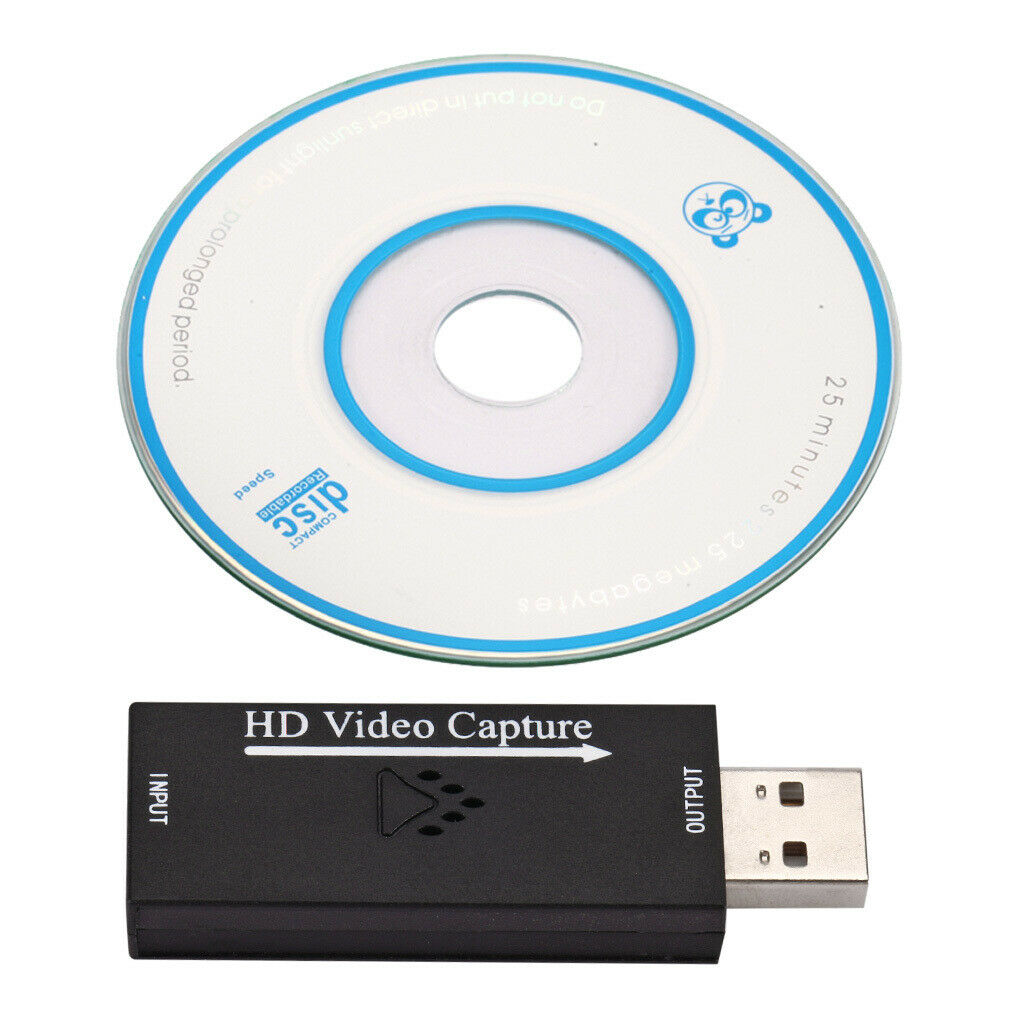 HDMI to USB 2.0 Video Capture Card for Game/Video Live Streaming New Black