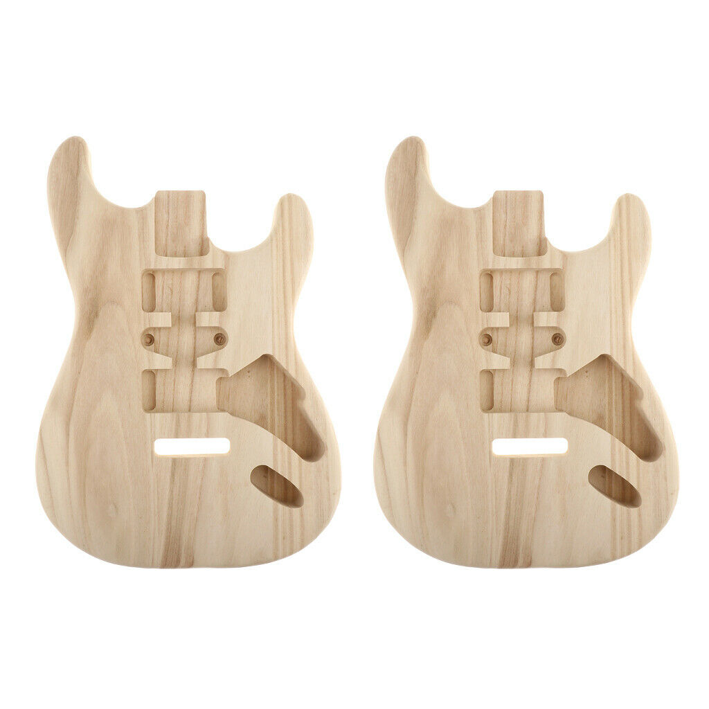 Pack of 2 Wooden Body for ST Guitars Music Instrument Replacement Parts