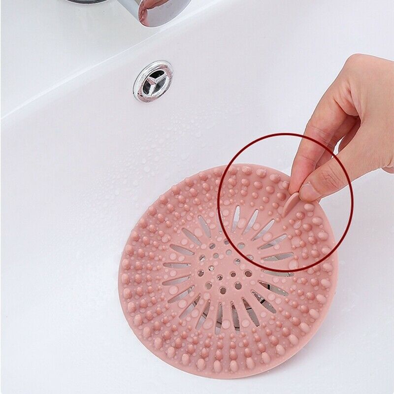 3 Pack Shower Drain Cover Premium Hair Catcher Upgraded Hair Stopper Rubber SiZ7