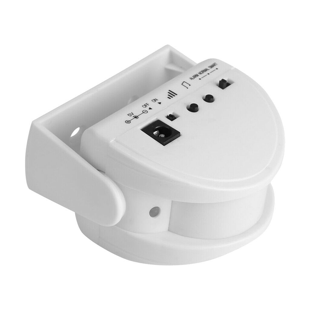1x New Wireless Gate Door Bell Welcome Alarm Motion Sensor Doorbell White