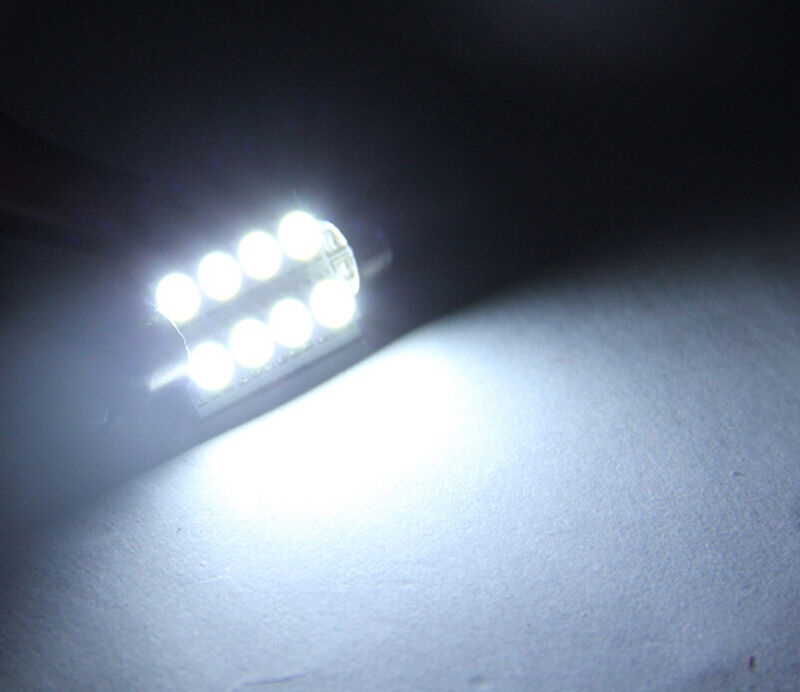10X 5050 41mm 8SMD Car Interior Dome Festoon LED Light Bulbs Lamp DC12VBDAU