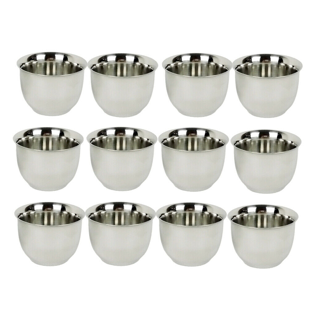Pack of 12, Stainless Steel Coffee Mug Tea Cup Insulated Tumbler 1.7oz