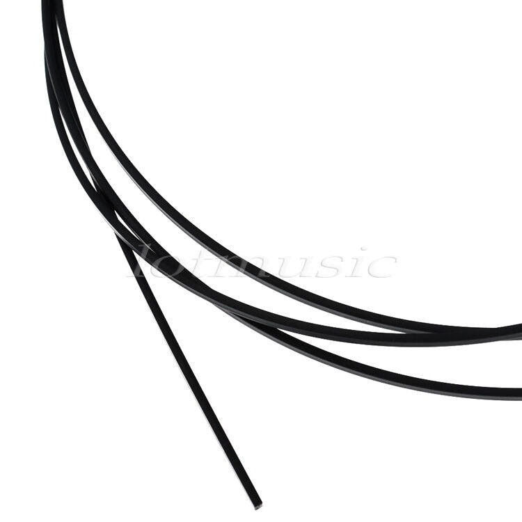 4 Pcs ABS Guitar Binding Purfling Strip Body Project 1650 x 2 x 1.5mm Black