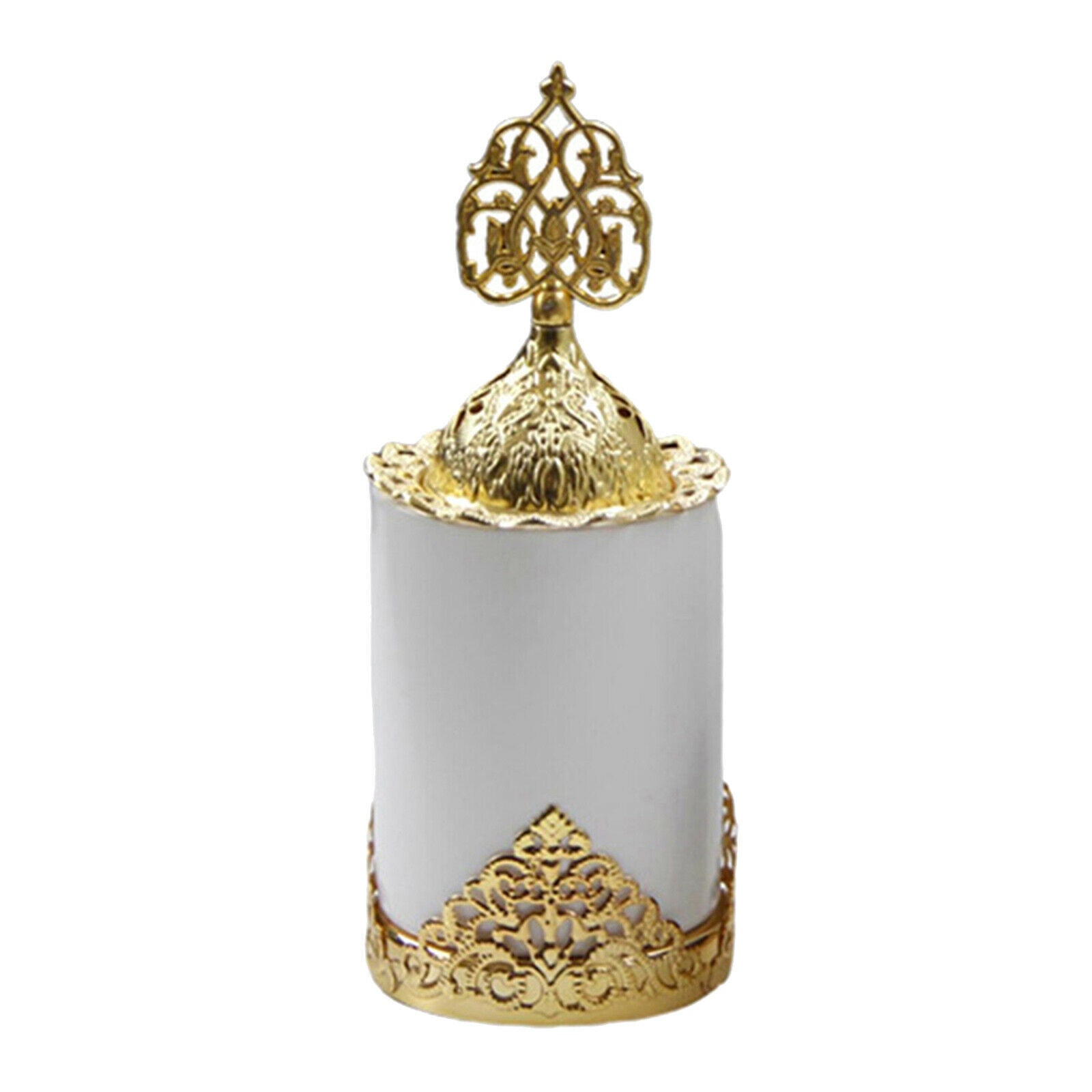 Metal Incense Burner Frankincense Portable Oil Diffuser for Aromatherapy white