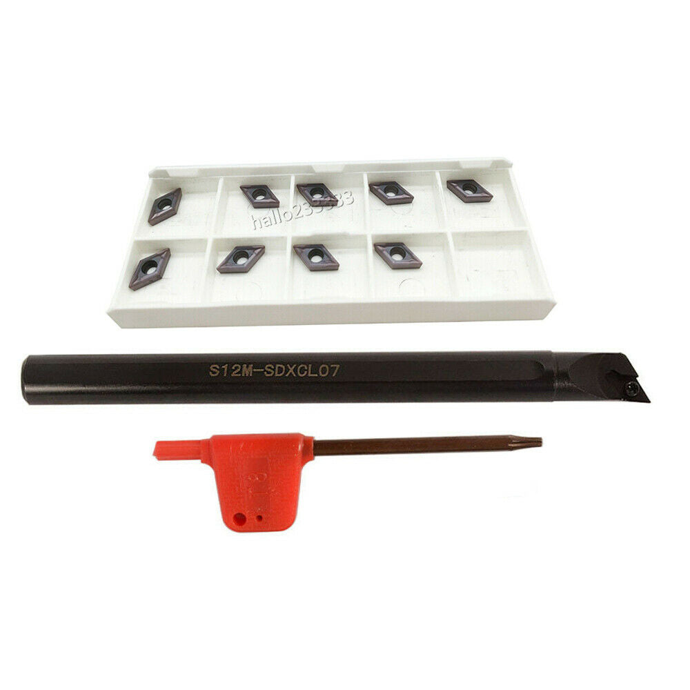 95° S12M-SDXCL07 Internal Lathe Boring Bar Turning Tool+DCMT070204 BP1125 insert