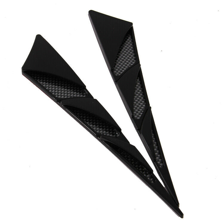 2X UNIVERSAL CAR AUTO EXTERIOR HOOD AIR FLOW FENDER SIDE VENT INTAKE STICKERS