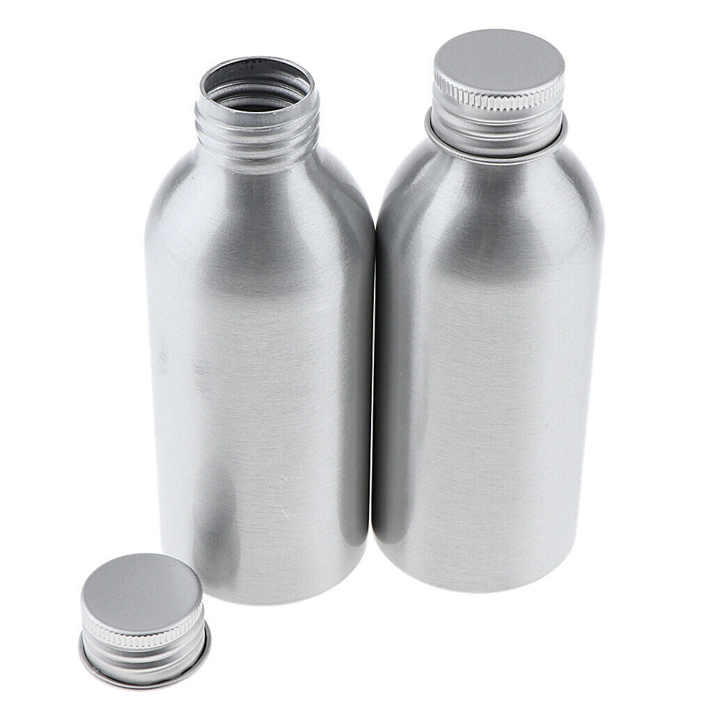 4x Empty Aluminum Bottle Cosmetic Storage Container Travel Bottle 150 120ml