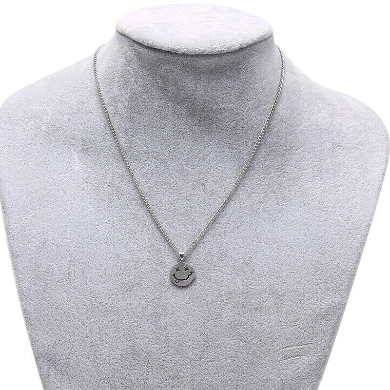 New Punk Chain Hip Hop Goth Style Necklace A Smile Face Pendant Jewel.l8