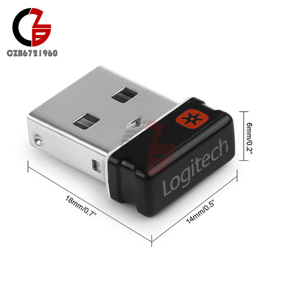 Fit for Unifying Wireless Keyboard Mouse 2.4 GHz  6 Channel Nano Receiver Dongle