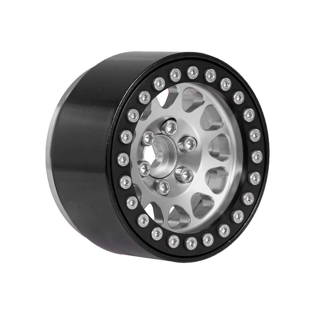 Metal 1.9" Beadlock Wheels Rims for 1/10 Axial SCX10 II 90046 RC Upgrade
