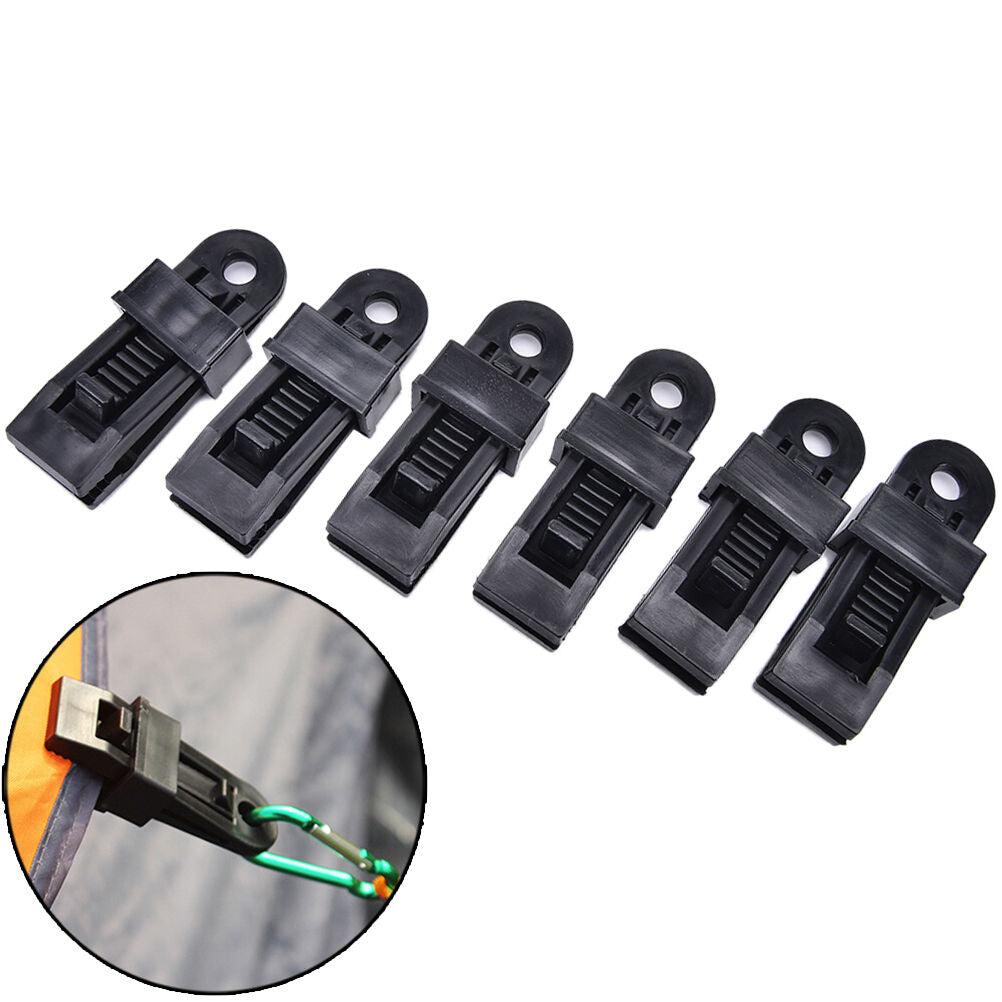 6X Selling Tents Awning Wind Rope Clamp Awnings Outdoor Camping Plastic C.l8