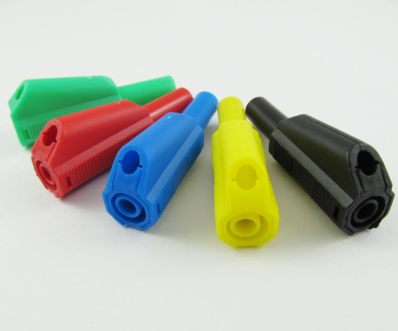5pcs High Quality Full Seal Insulated Stackable 4mm Banana Plug Female 5 Colors