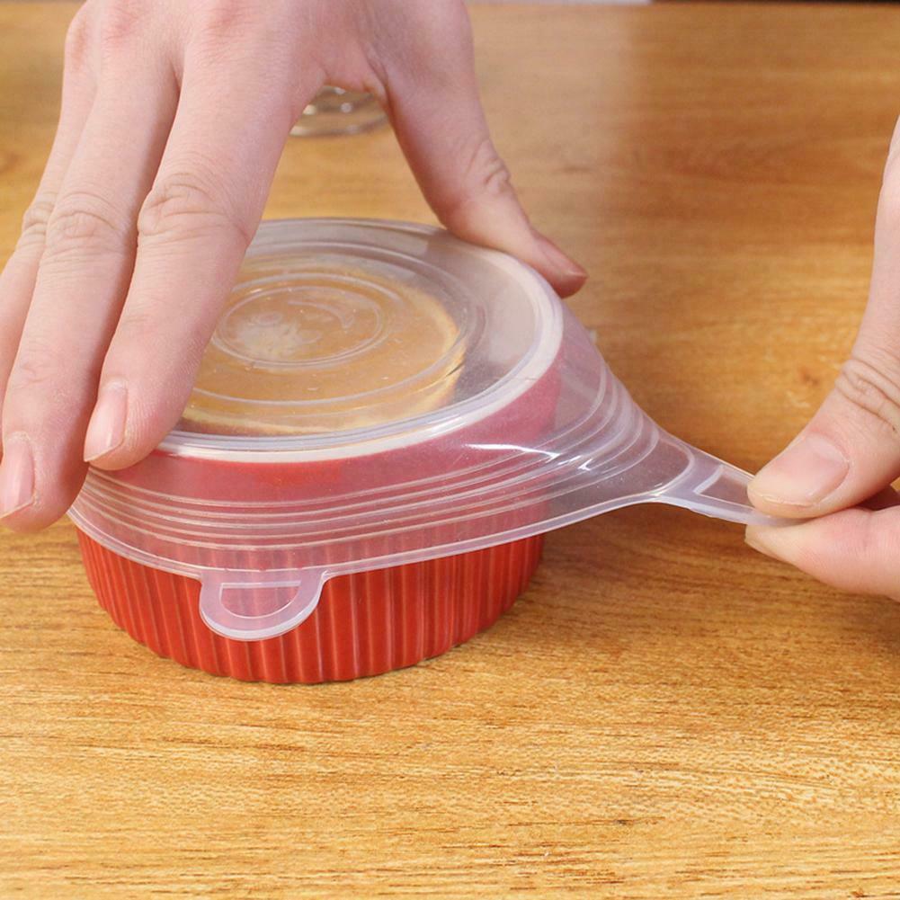 Heat Resistant Reusable Stretch Silicone Lids Food Wrap Bowl Cover (6.5cm) A#S