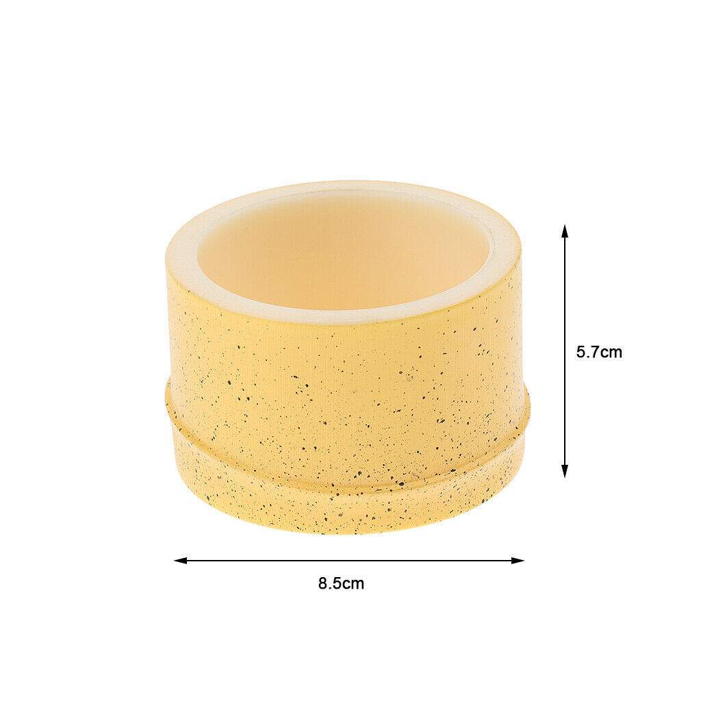 Plastic Pet Feeding Plate Reptile Feeding Bowl Food Water Dish Yellow