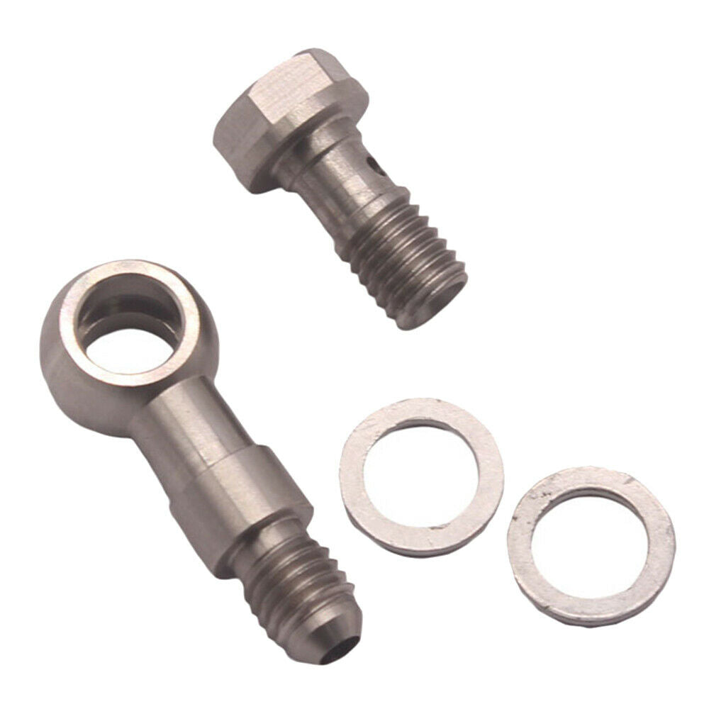 Turbo Banjo  Kit M10x1.5 Mm To 4AN +1.8mm Restrictor Oil Feed For TD04