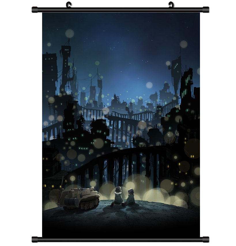 4074 Anime Shoujo Shuumatsu Ryokou wall Poster Scroll