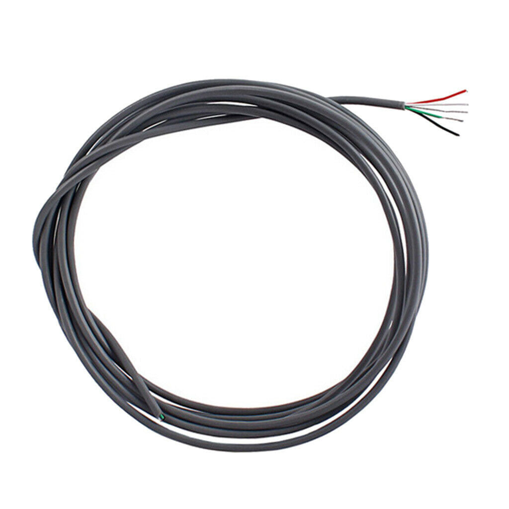 Shielded 5-Conductor Guitar Circuit Wire hookup wiring 10-Foot 26 AWG ,Black