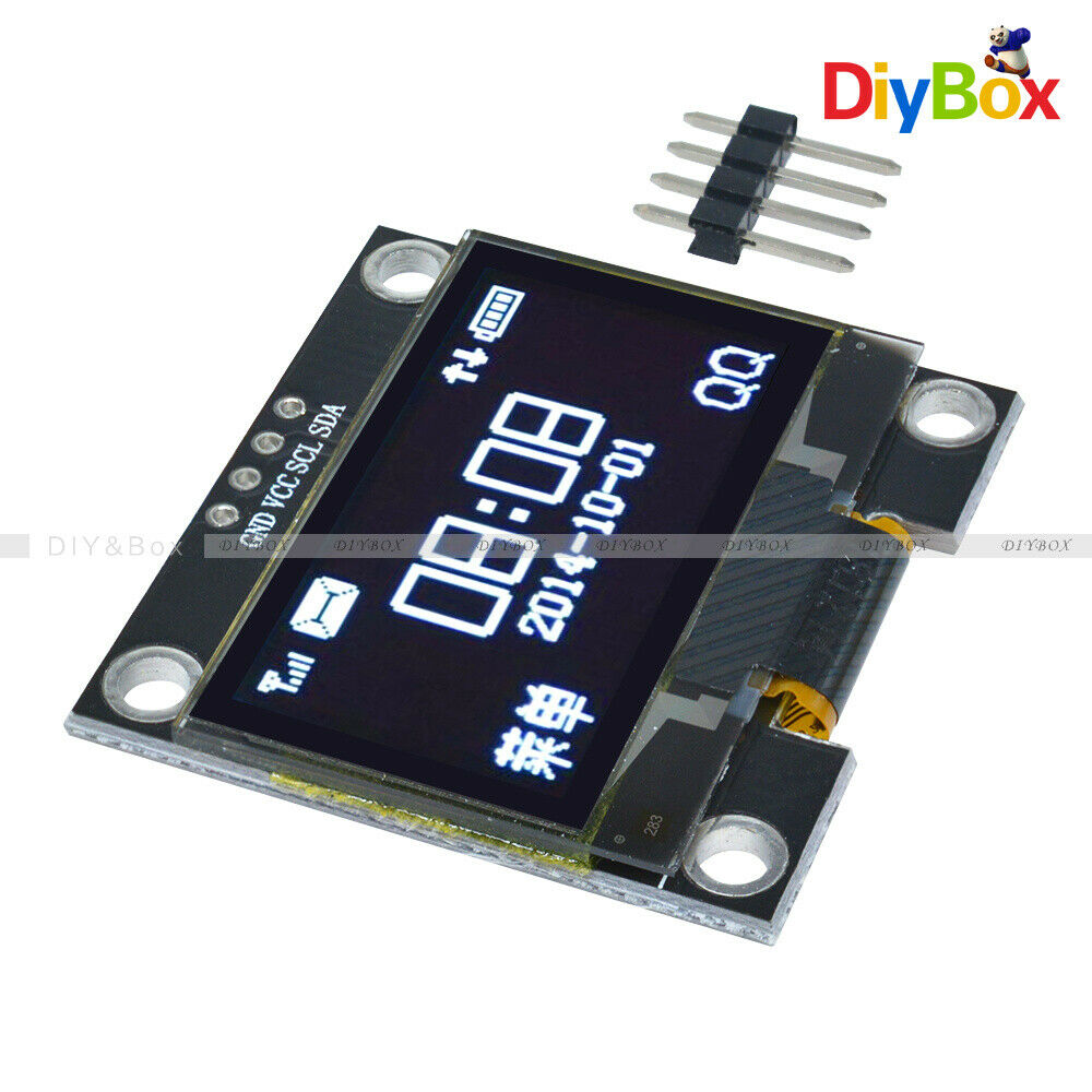 White 1.3" OLED LCD Display Module IIC I2C Interface 128x64 3-5V For Arduino
