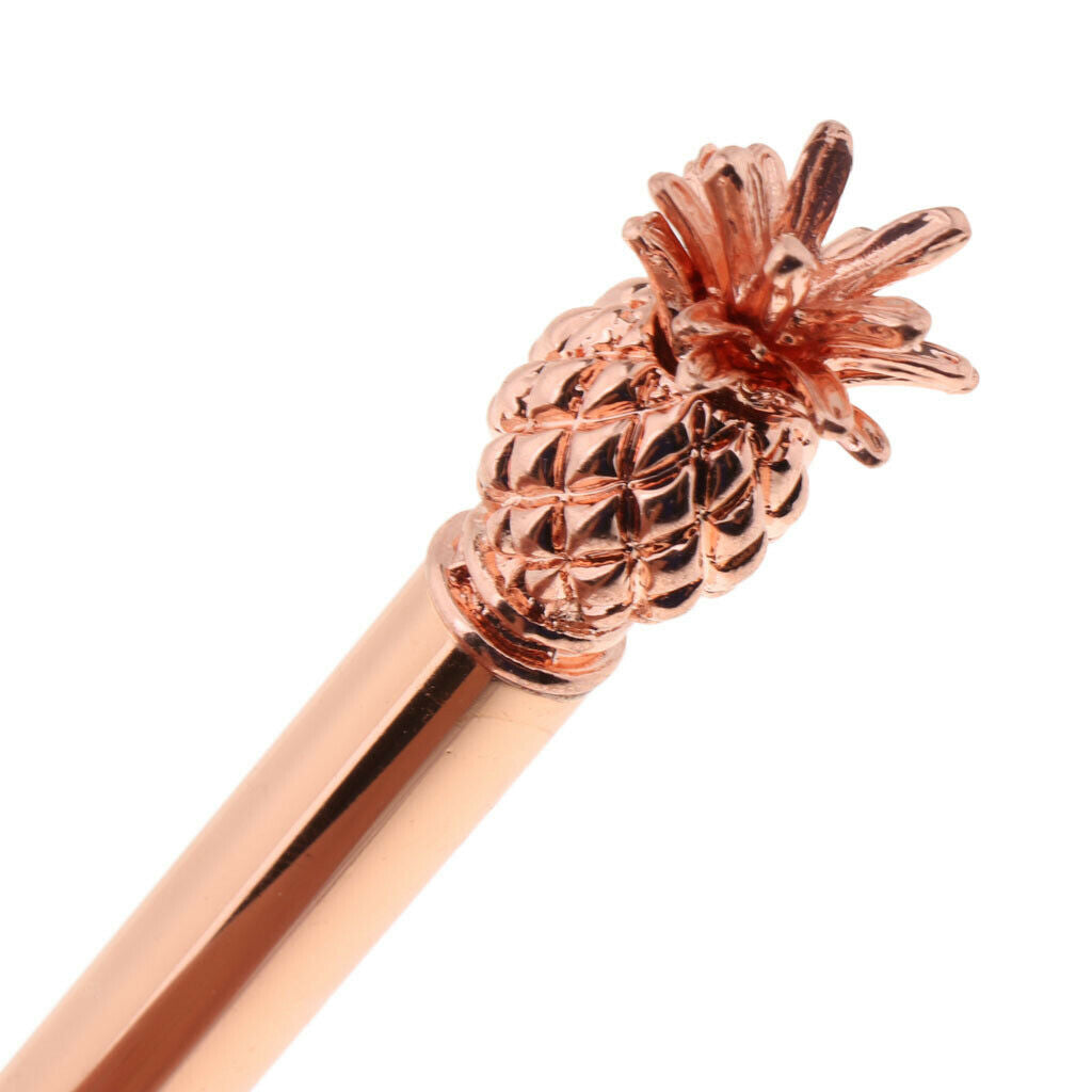 Set of 2 Pineapple Ball Pens Tip Liquid Pen Office Stationary Decoration
