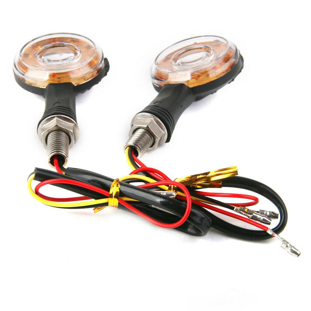 2pcs Motorcycle Turn Signal LED Tail Lights Lamps Palm Pattern for Halley