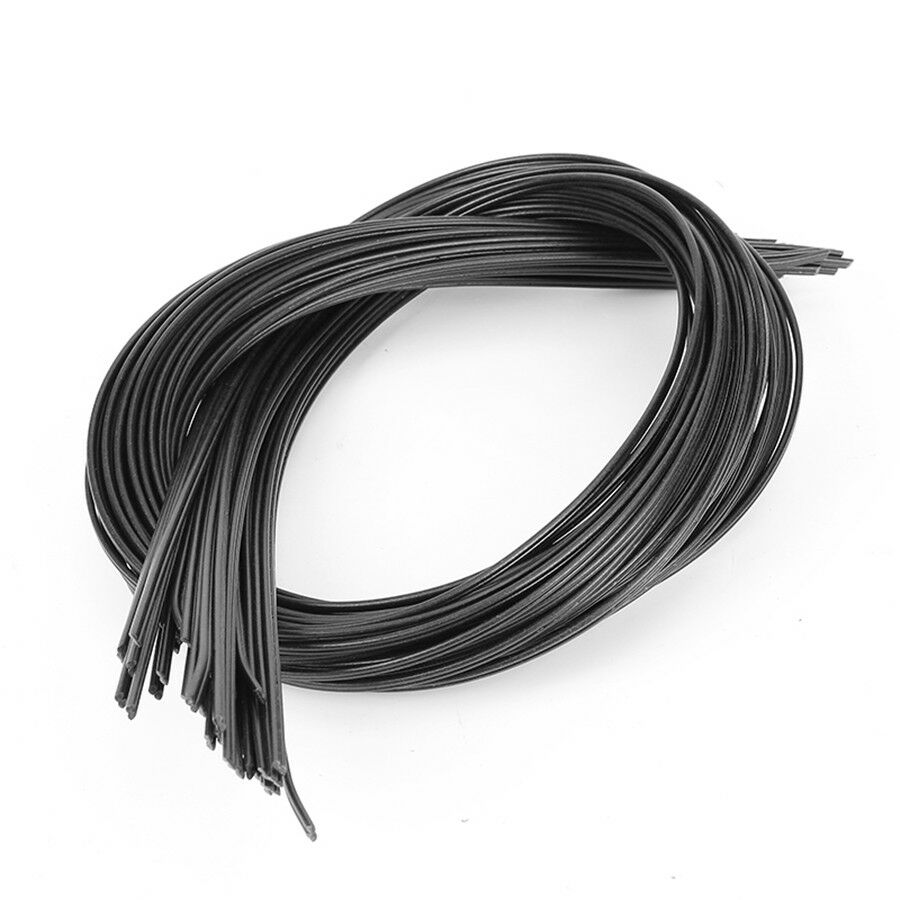 -XN20Pcs 2.5mm*5mm*1000mm Black Bumper Special Electrode PP Plastic Welding Rods