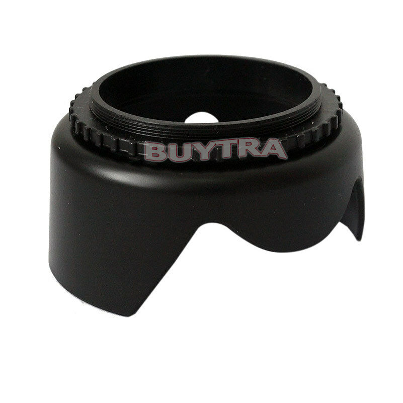Spiral 58mm Camera Lens Hood for Canon Nikon UV Mirror Universal Black Be.l8