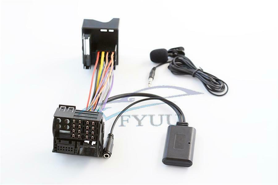 Bluetooth AUX Audio Cable + Microphone For BMW X3 Z4 E83 E85 E86 Mini Cooper R50