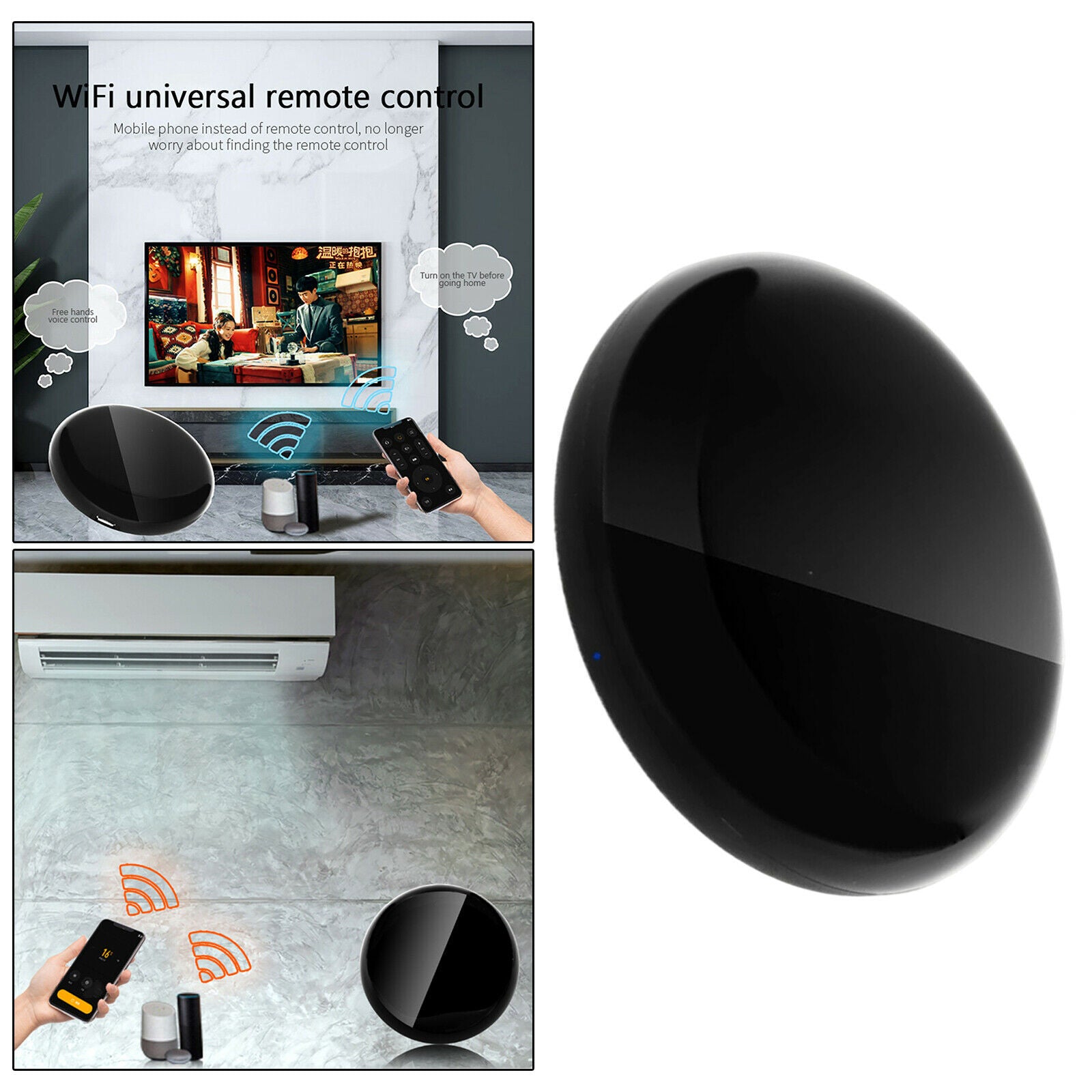 WiFi Infrared Smart IR Remote Controller Voice Control Compatible with Alexa