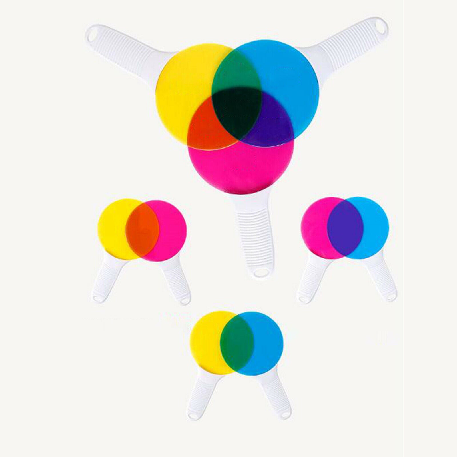 5x Plastic Color Paddles Color Toys, Science Color Educational Toys for kids